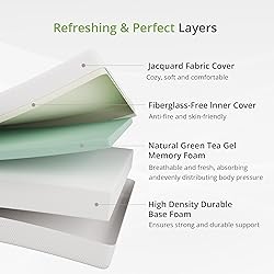 EGOHOME Twin Size Memory Foam Mattress, 10 Inch Bed