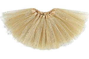 AMERICAN TRENDS Tutu Skirt Girls 3 Layers Sparkle Tulle Skirt Ballet Dance Dress Princess Skirt for Toddler Girls