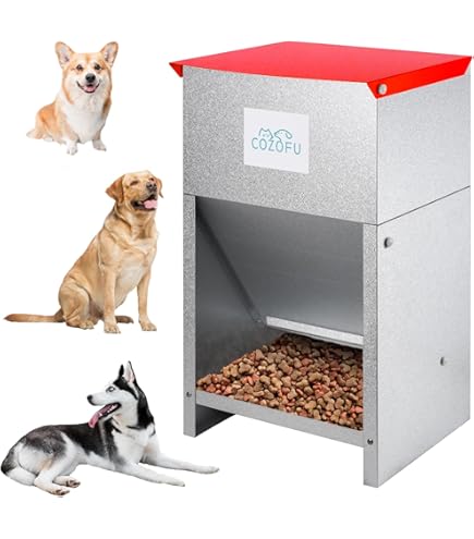 Little Giant Automatic Dog Feeder 50 Lb Dog Food Bowl Dispenser