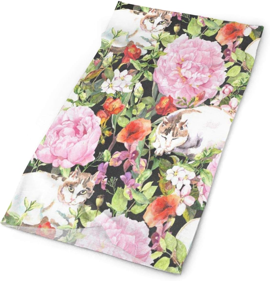 Headbands Cats Sleeping Grass And Flowers Stretchable Headwear Running Athletic Travel Sport