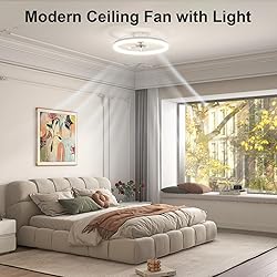 VOLISUN Low Profile Ceiling Fans with Light and