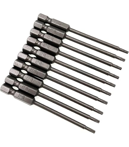 せいページ uxcell 5 Pcs T8 Magnetic Torx Screwdriver Bits, 1/4 Inch Hex