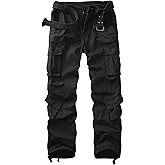 Cargo Pants Women Baggy Camo Tactical Pants Straight Leg Casual Y2K Work Trousers with 9 Pockets No Belt