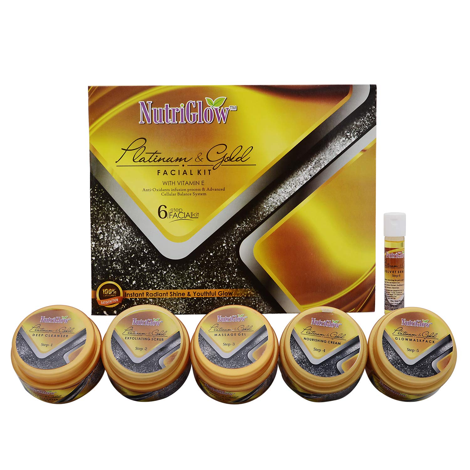 nutriglow platinum diamond gold facial kit