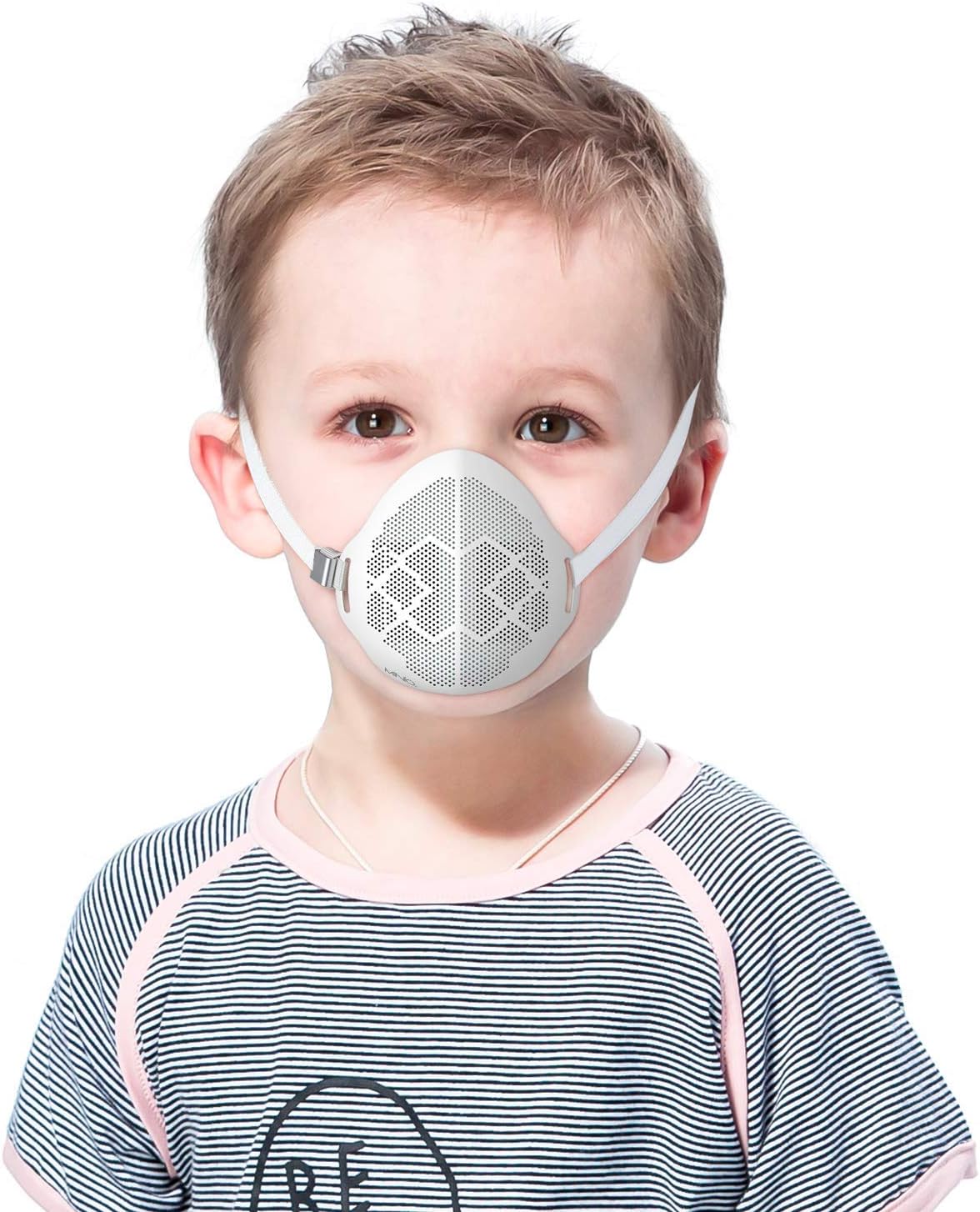 Reusable Protection Mask for Kids, Included 1x MASK + 6x FILTERs, White