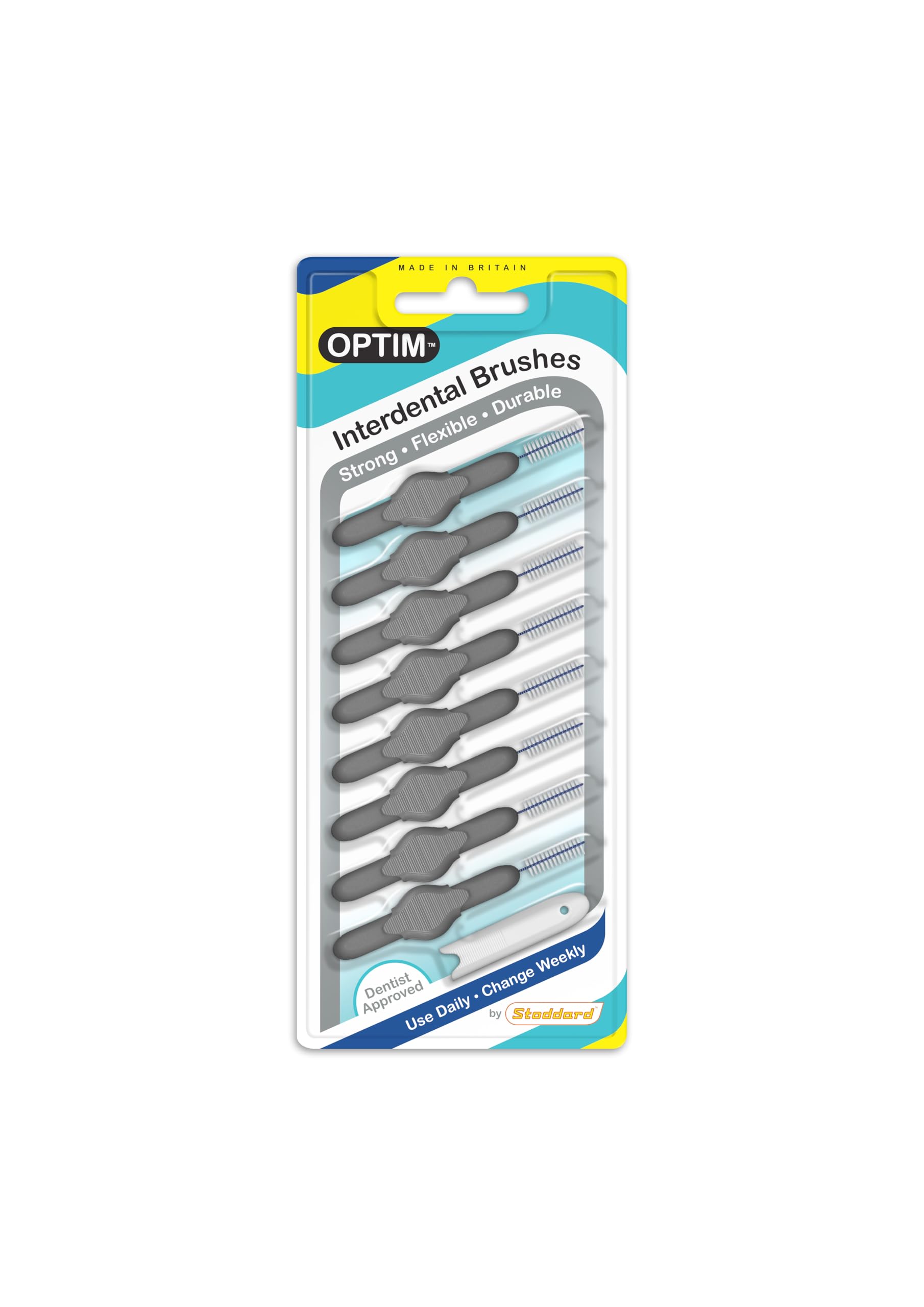 Interdental Brushes Stoddard Icon Interdental Brush 25 8 Brush In One Pack 1.3Mm Grey