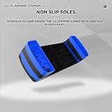 JLL Fitness Large Aerobic Step Platform 81x31x20cm Three Heights Blue view 3