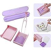 Kculswin 2.6mm Fuse Bead Single Needle Tweezer & Aligner Tray Kit, Efficient Iron Bead Sorting Tools with Effortless Beads Recovery, Birthday Easter Gifts for Women