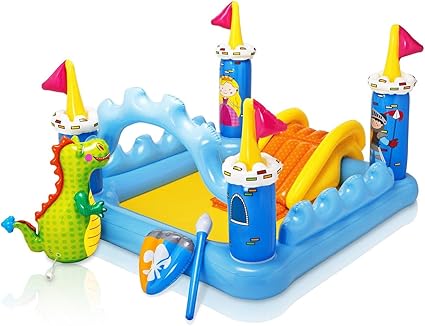 Amazon Com Skroutz Kids Outdoor Water Blue Bouncer Castle Palace