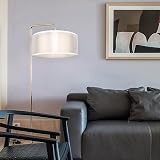 FRIDEKO HOME 2 Tier Light Shade Ceiling Lamp 30cm White Drum Shade view 4