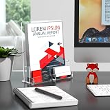 ROSshine A5 Leaflet Holder with Business Card Holder 2 Pack Crystal Clear view 7