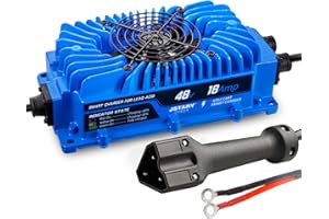 JSTARY POWER JstaryPower Waterproof Golf Cart Battery Charger for EZGO RXV | 48 Volt 18A Fast Charging with 16ft Cable