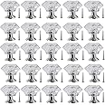 NSBELL 26PCS Clear Crystal Drawer Knobs, 24mm Diamond-Shaped Acrylic Cabinet Knobs Pulls for Kitchen Dresser Drawer and Cupboard