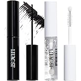 Lilac St Lash Bond and Seal Kit, Eternal Bond &amp; Crystal Coat, Black | Long-Lasting Lash Adhesive &amp; Sealant System for Eyelash Clusters with Flexible Hold &amp; Crystal Coat Finish