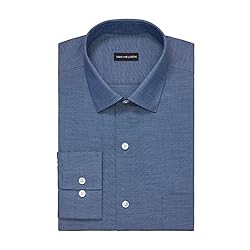 Van Heusen Men's Size Fit Dress Shirt Stain Shield