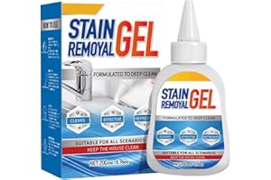 Stain Remover Gel | 200ml Bathroom Cleaner | Multipurpose Gel for Laundry Room Sink Home Tile Grout Wall Kitchen Washing Mach