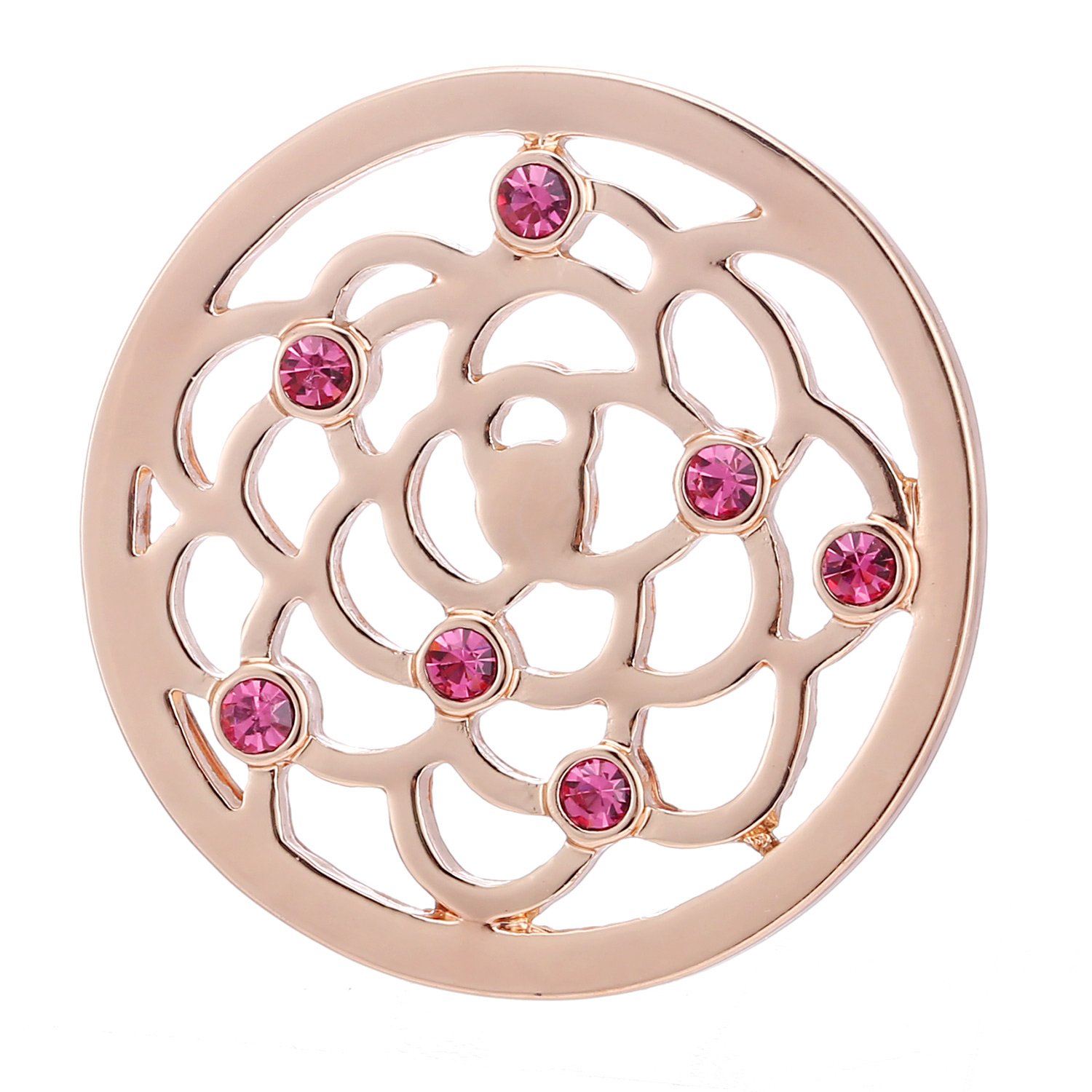 Morella Woman Coin 33 mm 1,3” Pink Gold Sky Ornament