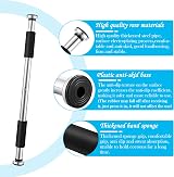 Trintion Pull Up Bar Doorway Adjustable 60-100 cm Stainless Steel Fitness view 4