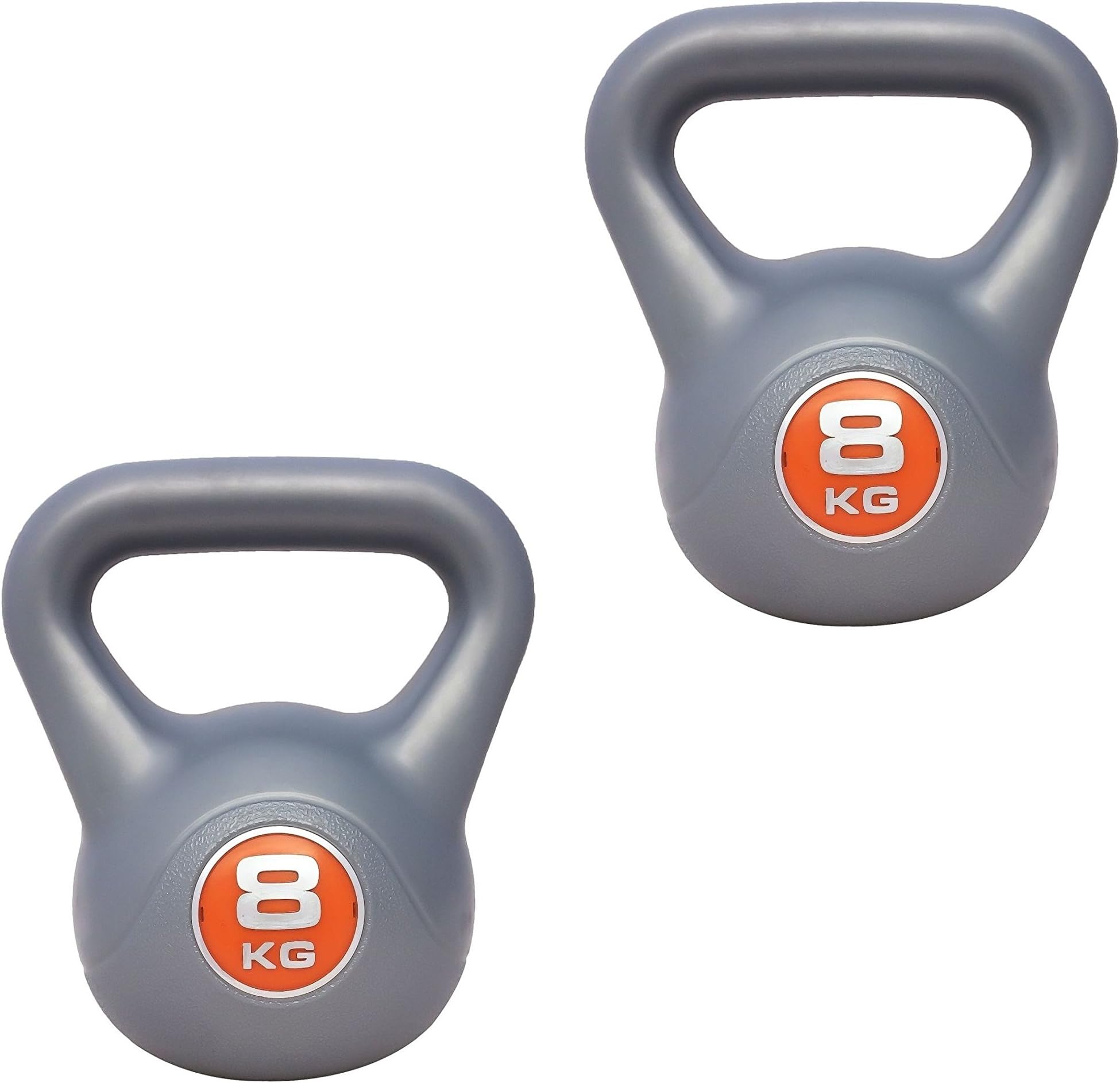 IQI Vinyl kettlebell 8kg Pair kettle bell 2 8kg INCLUDES Kettlebell workout DVD