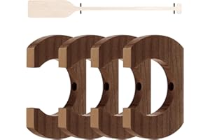 DaisyInner Kayak Paddle Holder, Kayak Oar Holder to Keeper Hanging Oar for Wall Decor, Paddle Storage Rack, Wooden Board Accessories for Sup Canoe Dragon Boat Paddles