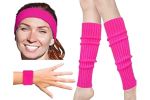 Zilo Novelties 80s Workout Costumes for Women | 80s Accessories For Women | 80s Leg Warmers Set