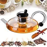 Innovessa Tea Pot Set, 2025 New 20oz Sereno Filtration Teapot Set with Innovessa Sereno Filtration Teapot Set Removable Heata