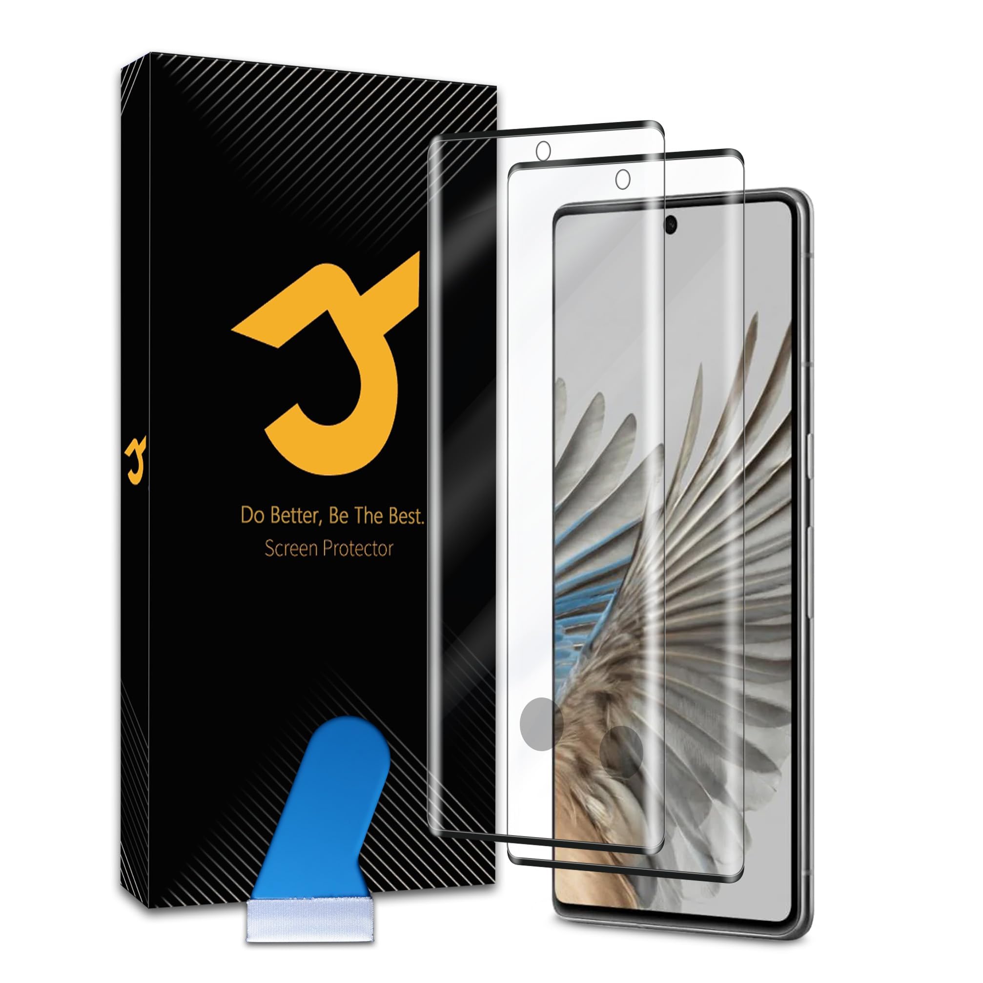 Photo 1 of 2 Pcs for Google Pixel 7 Pro Screen Protector, Anti-Shatter, Case Friendly, Fingerprint Compatable?Tempered Glass for Pixel 7 Pro 5G Glass Screen Protector