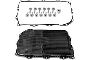 Transmission Oil Pan Filter and Gasket Kit Compatible with Ra~m 1500 2500 3500 & Grand Cherokee & Charger, Challenger, Charge