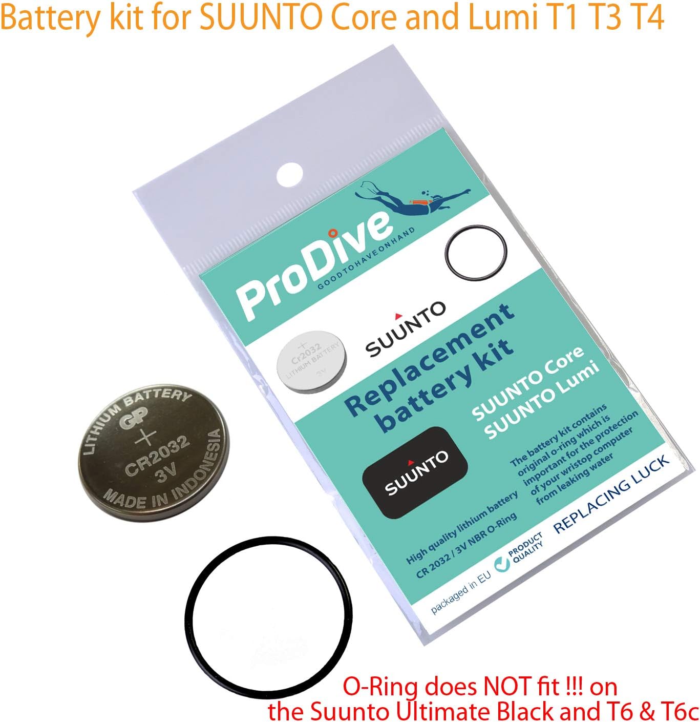 Suunto Core Lumi T4 T3 T1 Kit de batería de muñeca