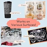 ISLAND Chalk Pens White 3mm Bullet Nibs Chalk Markers Erasable view 2