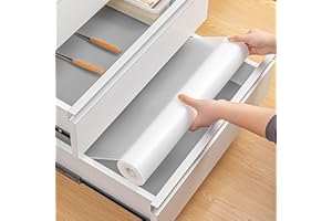 Washable Oil-Proof Shelf Liner,Non-Slip Cabinet Liner, Non Adhesive Drawers Liner for Kitchen Cabinet, Shelves, Refrigerator,