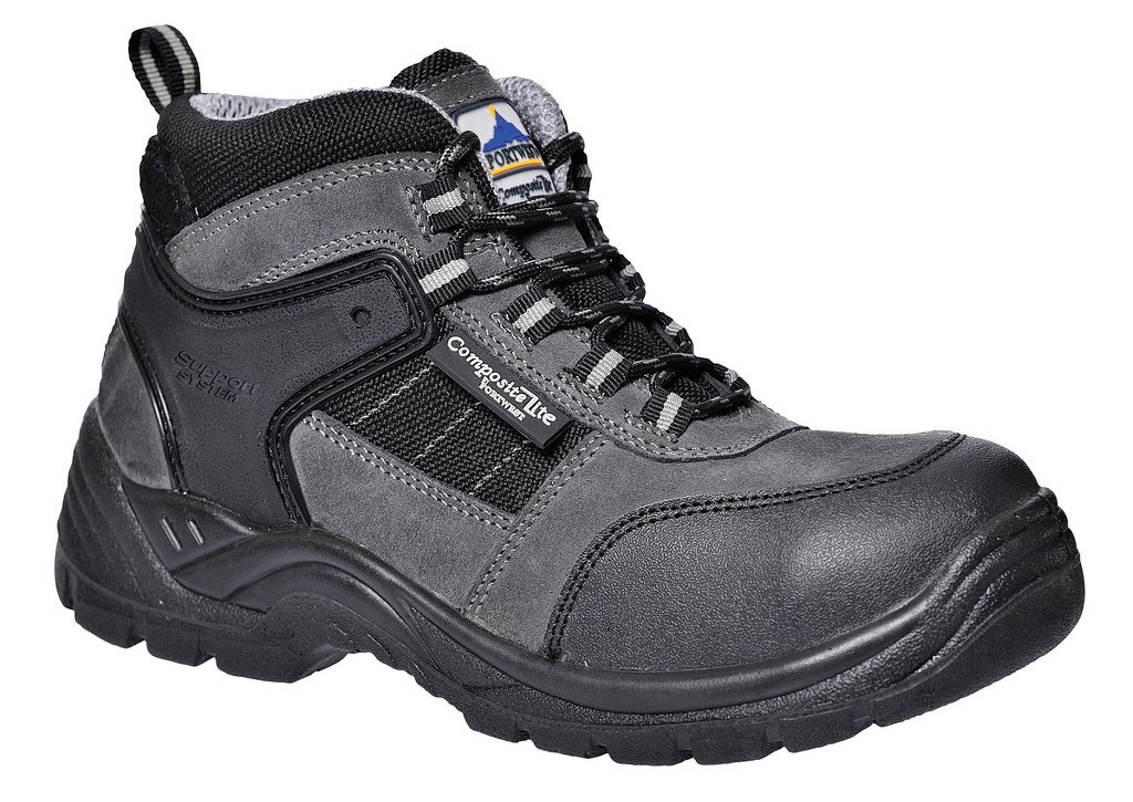 Portwest FC65BKR45 Compositelite Trekker Plus Boot, S1P, Regular, Size: 45, Black