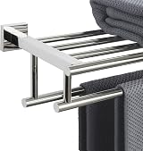Sayayo 28-Inch Chrome Towel Rail Wall Mounted SUS304 Stainless Steel EGZ8070-C view 7