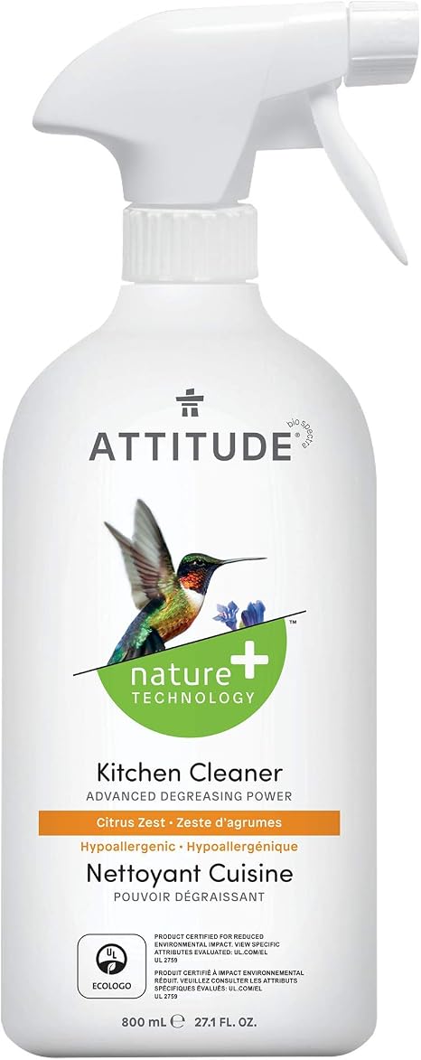Attitude Kitchen Cleaner, Citrus Zest, 27 Fluid Ounce (626232106800)