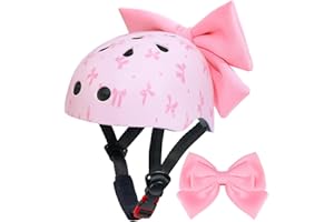 FIODAY Helmet for Kids 8-14, Kids Bike Helmet with DIY Bow, Adjustable Youth Bike Helmets Girls Helmets for Skating Bicycle Scooter Skateboard