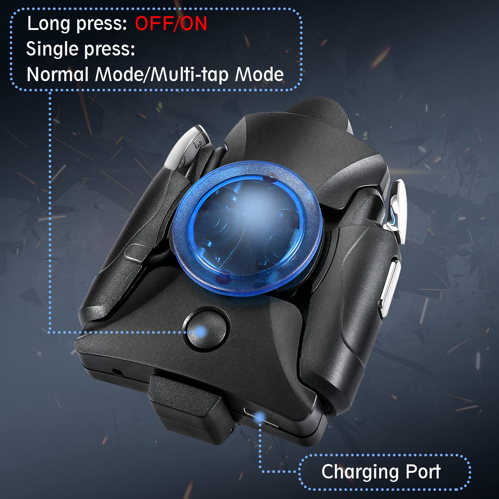 YSSHUI PUBG Mobile Controller, 16 Shots per Second Auto High Frequency Click Mobile Gaming Controllers for PUBG/Fortnite/Rules of Survival Gaming Grip and Gaming Joysticks for Android iOS Phone
