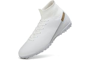 Roniluu Men Football Cleats,Women's Turf Soccer Shoes Indoor Outdoor Breathable Football Boots Youth Training Sneakers