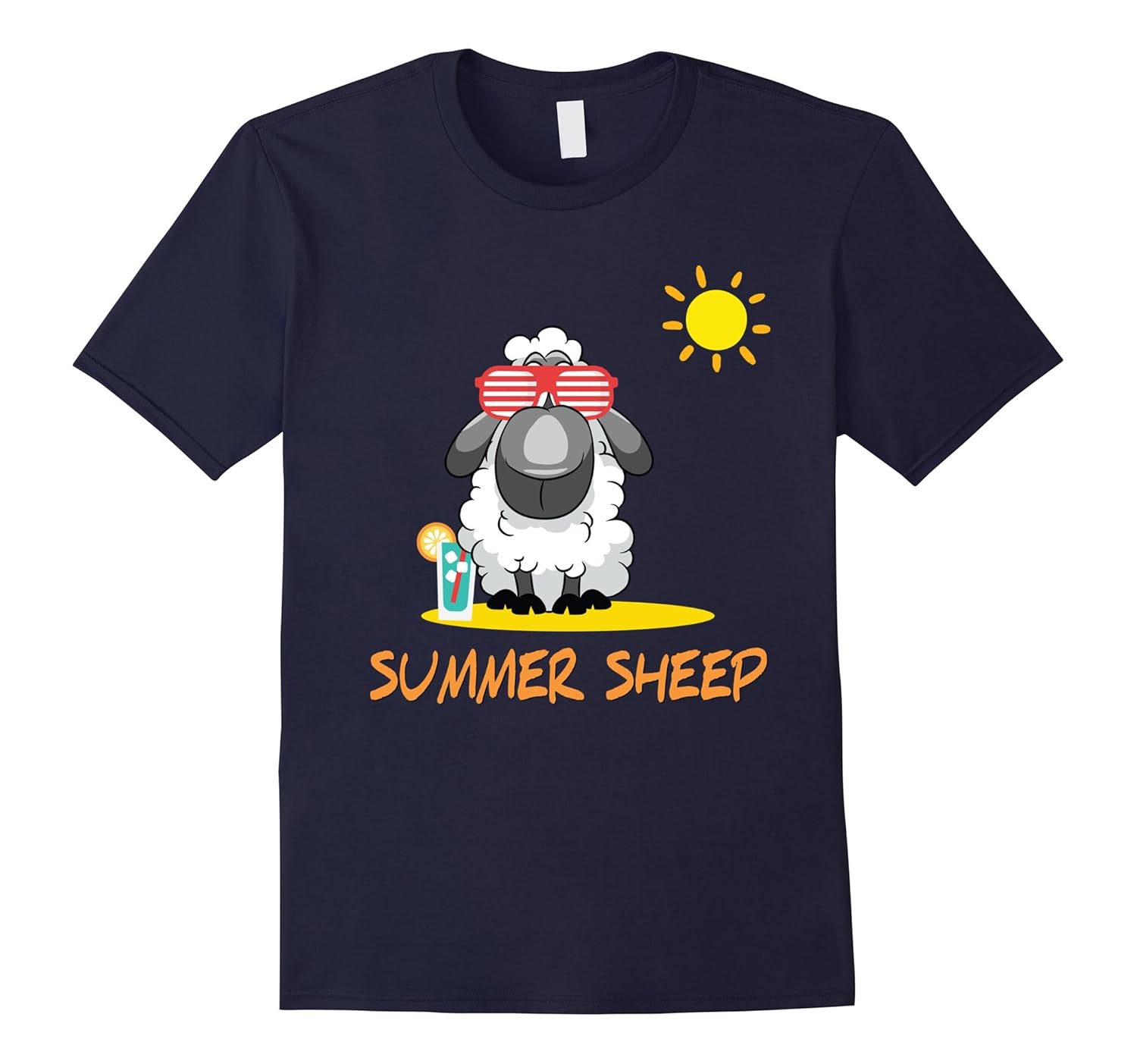 CUTE SUMMER SHEEP T-SHIRT for boys and girls-Rose