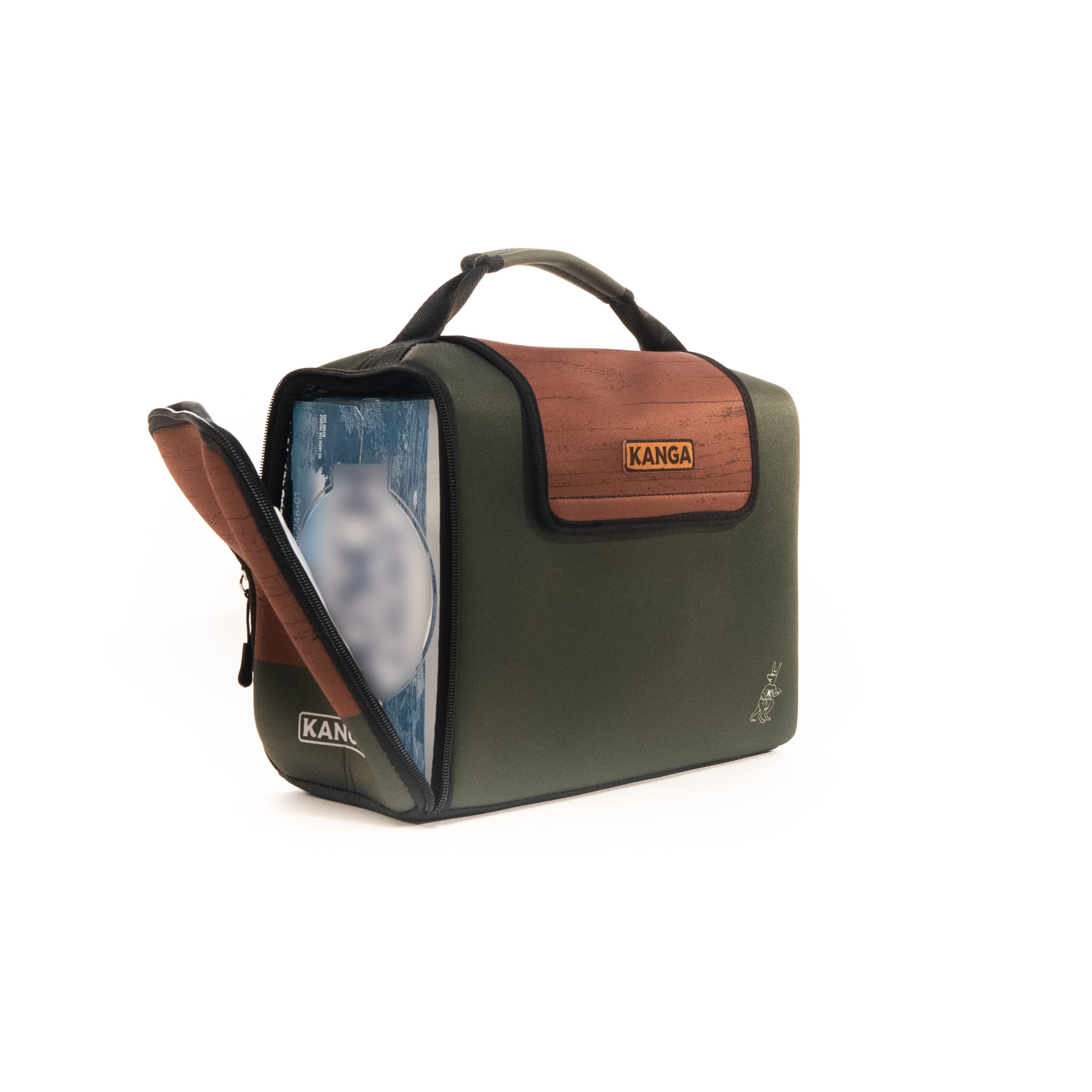 Photo 1 of Kanga Insulated Cooler Bag - Soft Cooler Bag - 12 Pack Beer and Seltzer Drink Cooler - Insulated and Durability Tested - Kanga Kase Mate Cooler - Woody
