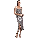 Donna Morgan Womens Sequin Midi Dress