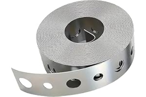 Multipurpose Galvanized Metal Perforated Plumbers Tape Home DIYer Project Pre-Fixing Tool Galvanized Pipe Strap Perforated Pl
