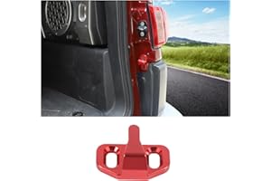 FGTAGTAL Tailgate Lock Buckle Replacement Fit for Toyota FJ Cruiser 2007-2021, Prado 2010-2017,Lexus GX460 GX470 2003-2021, RAV4 2006-2012, Tail Door Latch Protection Trim Cover Reduce Abnormal Noise(Red)