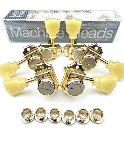 Amazon.com: Kaynes 3x3 Guitar Lock String Tuning Pegs – Gold