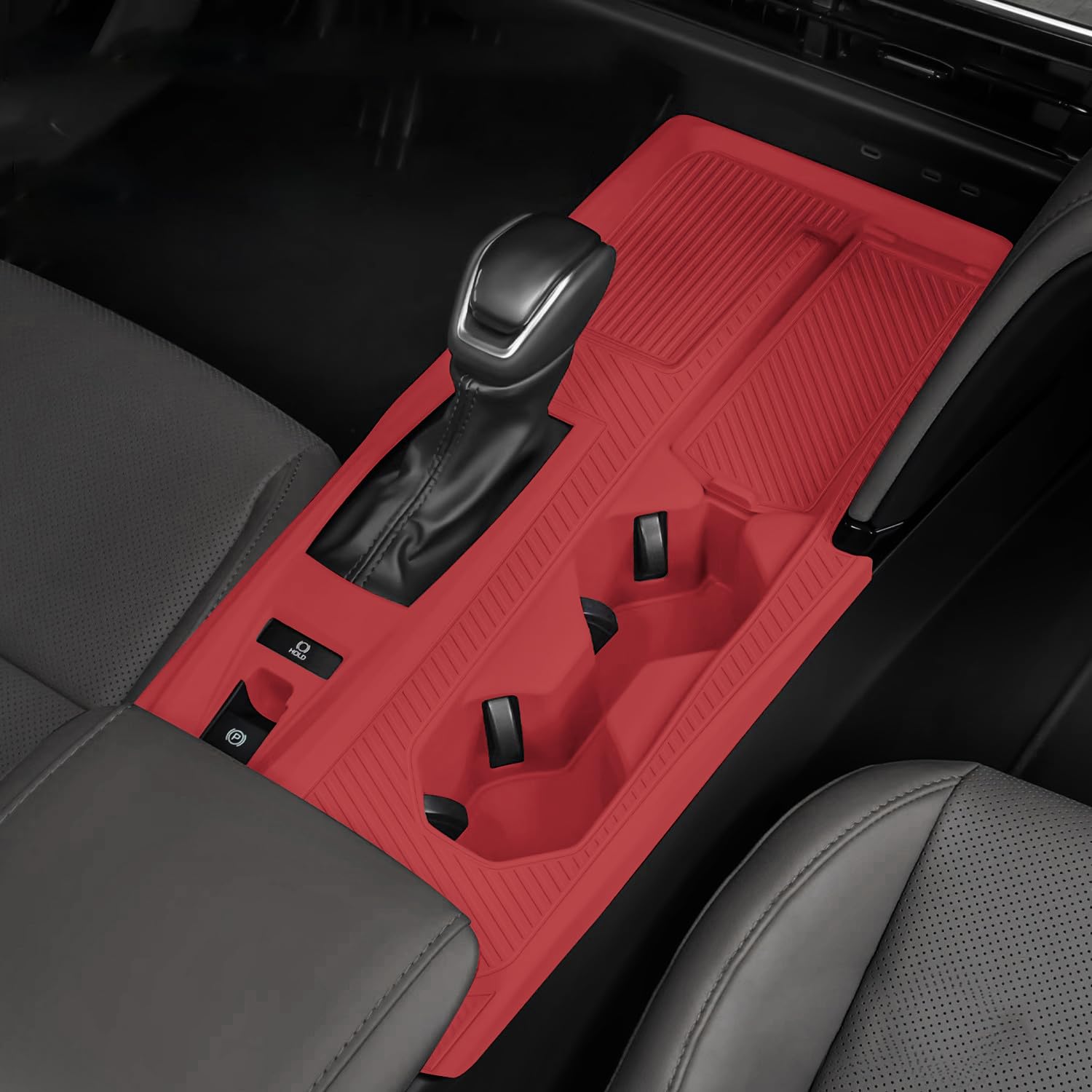 Photo 1 of Temmis Center Console Silicone Wrap Kit for Toyota Camry 2024-2025, Full-Wrap Center Consel Electrostatic adsorption Cover for Toyota Camry-Red