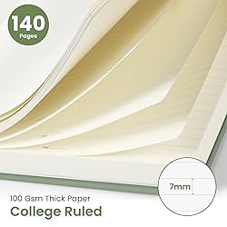 Lined Spiral Journal Notebook for Women & Men, 140