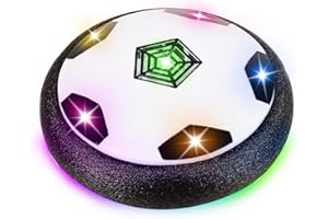 FUNTELL Indoor Hover Soccer Ball, LED Soccer Ball Toys for Kids Ages 3-8 Safe for Indoor & Outdoor Play, Great Gift for Boys and Girls
