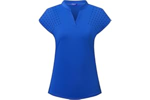 Moydan Women's Golf Polo Shirts Lightweight Moisture Wicking Tennis Athletic T Shirts