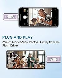 TEARMOS 128GB Flash Drive for iPhone Photo Stick