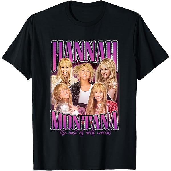 Amazon.com: Disney Hannah Montana World Tour Ready To Rock Chest Poster T- Shirt : Clothing, Shoes \u0026 Jewelry