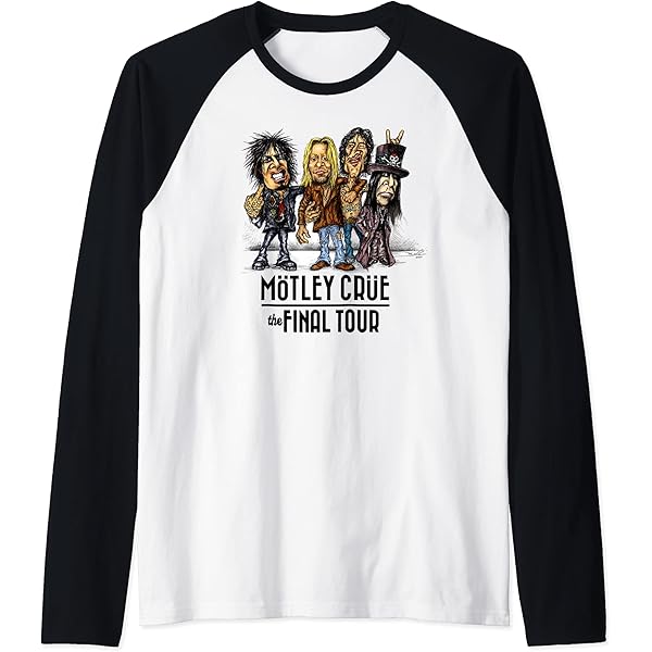 Amazon.com: Mötley Crüe – The Final Tour Caricature T-Shirt